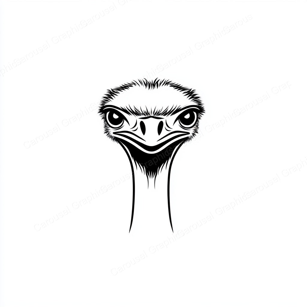 Ostrich Vector Graphic preview
