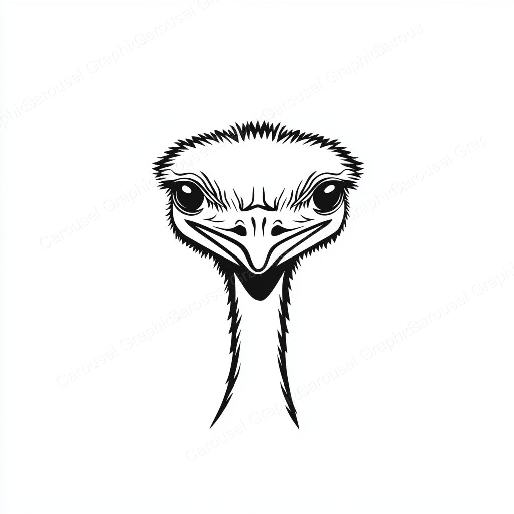Ostrich Vector Graphic preview