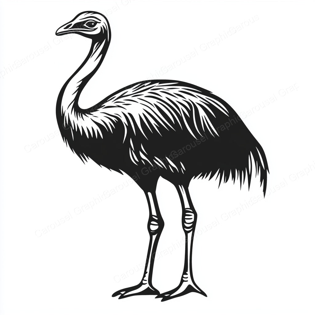 Ostrich Vector Graphic preview