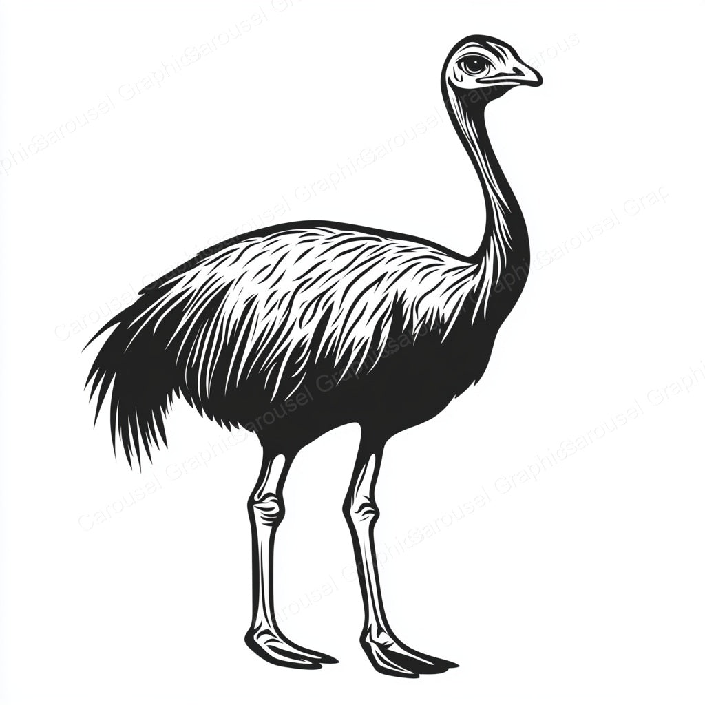 Ostrich Vector Graphic preview