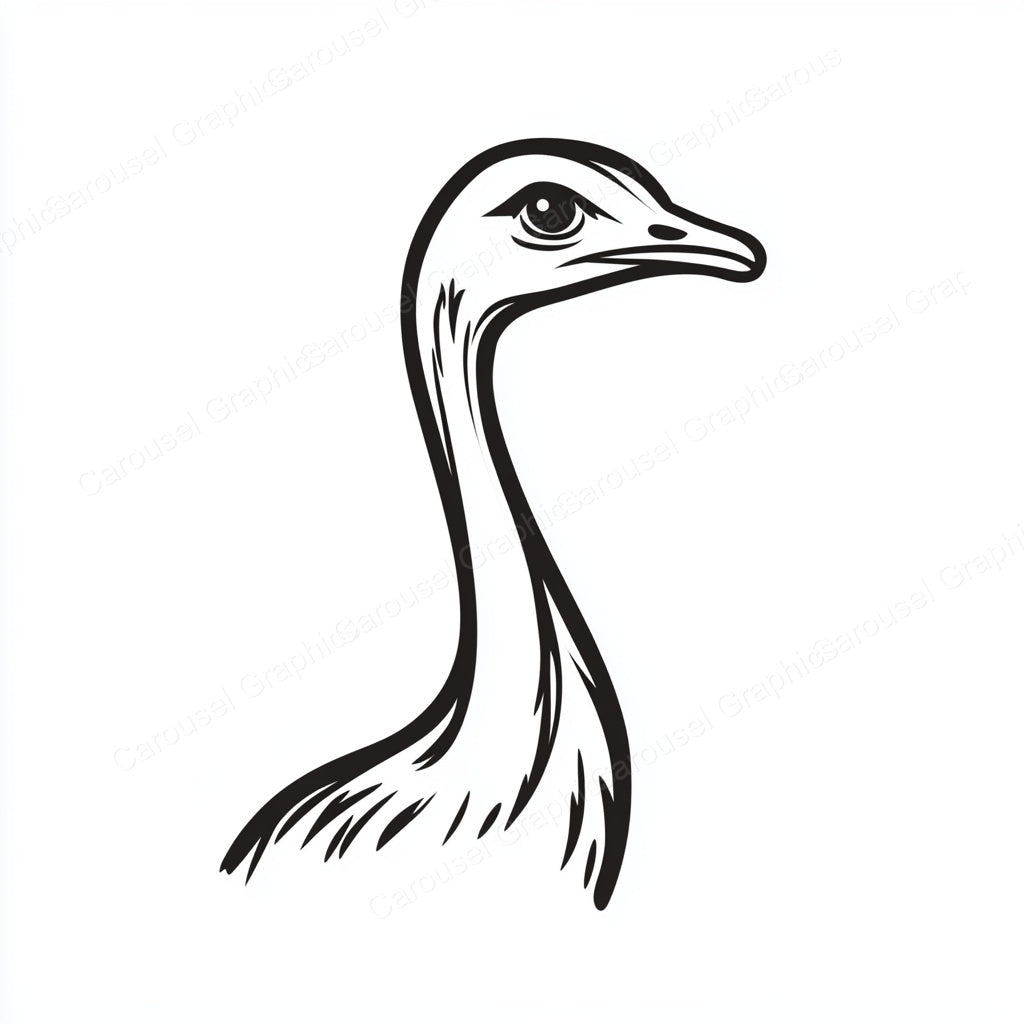 Ostrich Vector Graphic preview