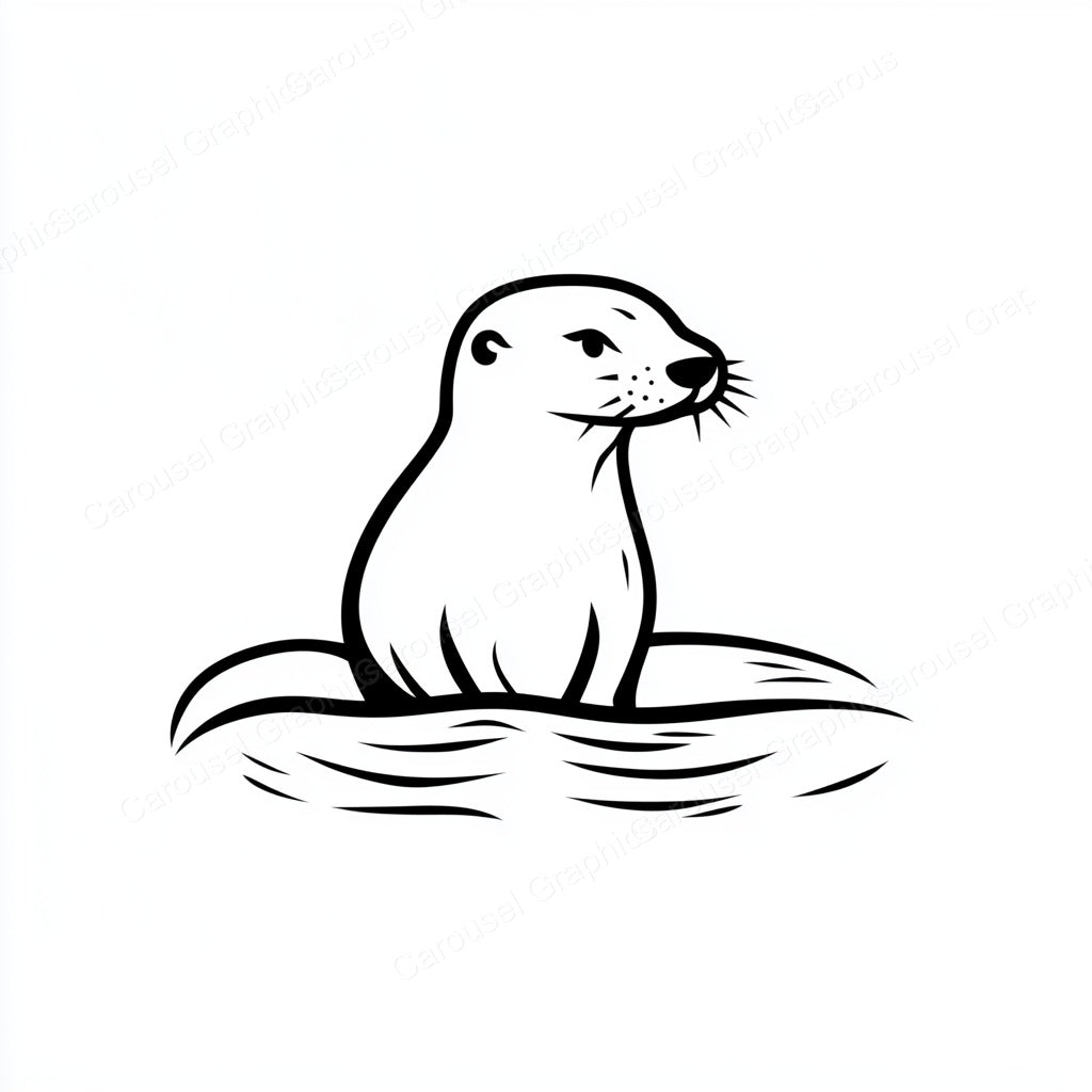 Otter Vector Graphic preview