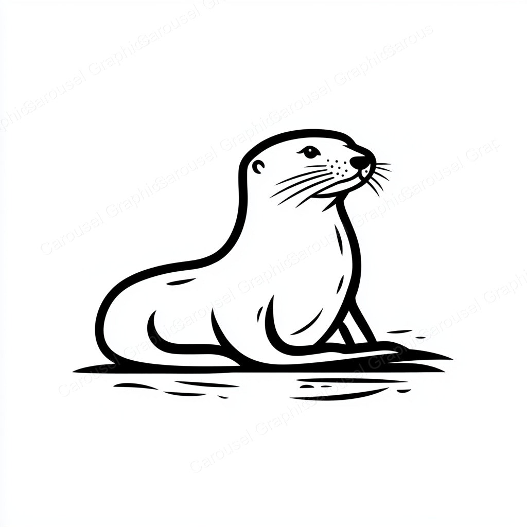 Otter Vector Graphic preview