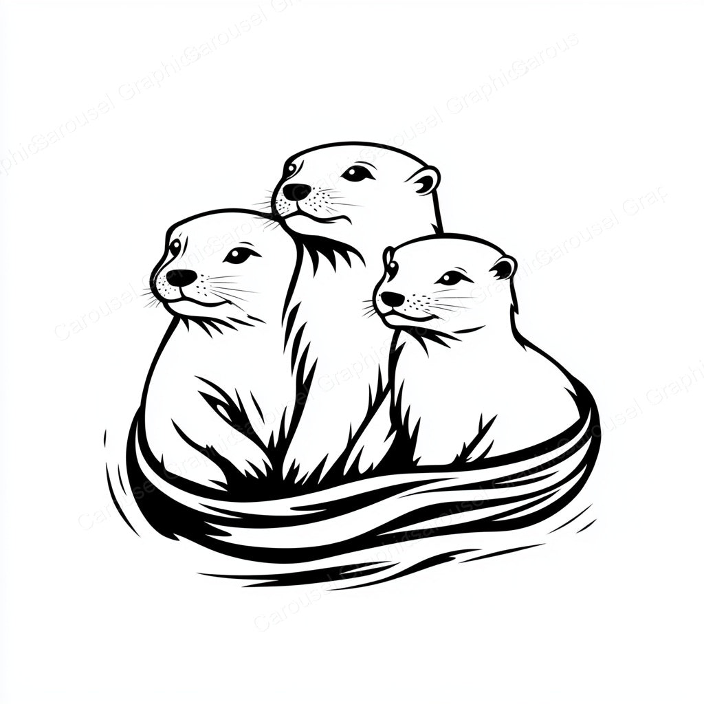 Otter Vector Graphic preview
