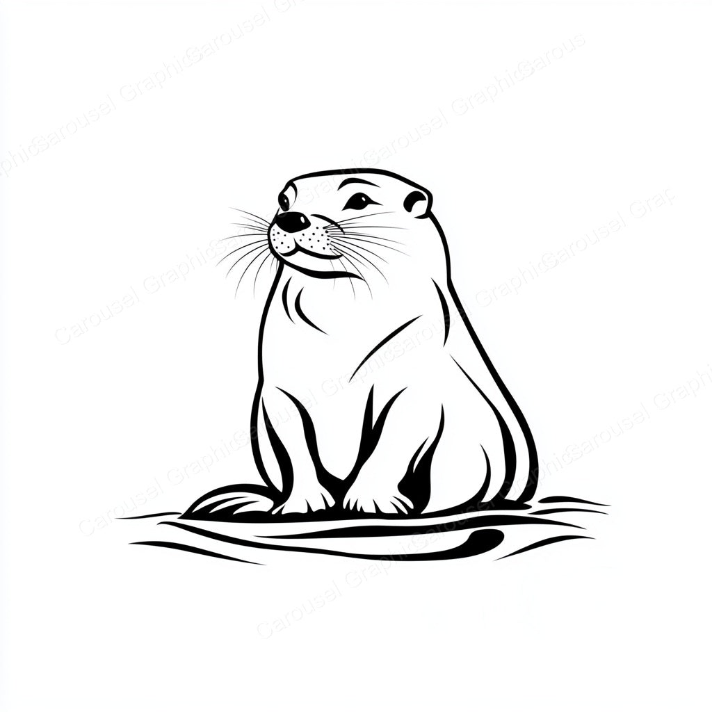 Otter Vector Graphic preview