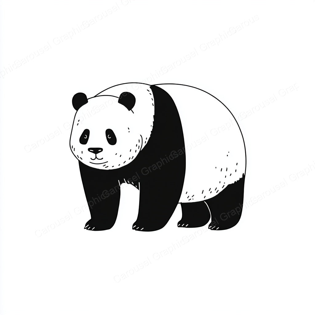 Panda Vector Graphic preview