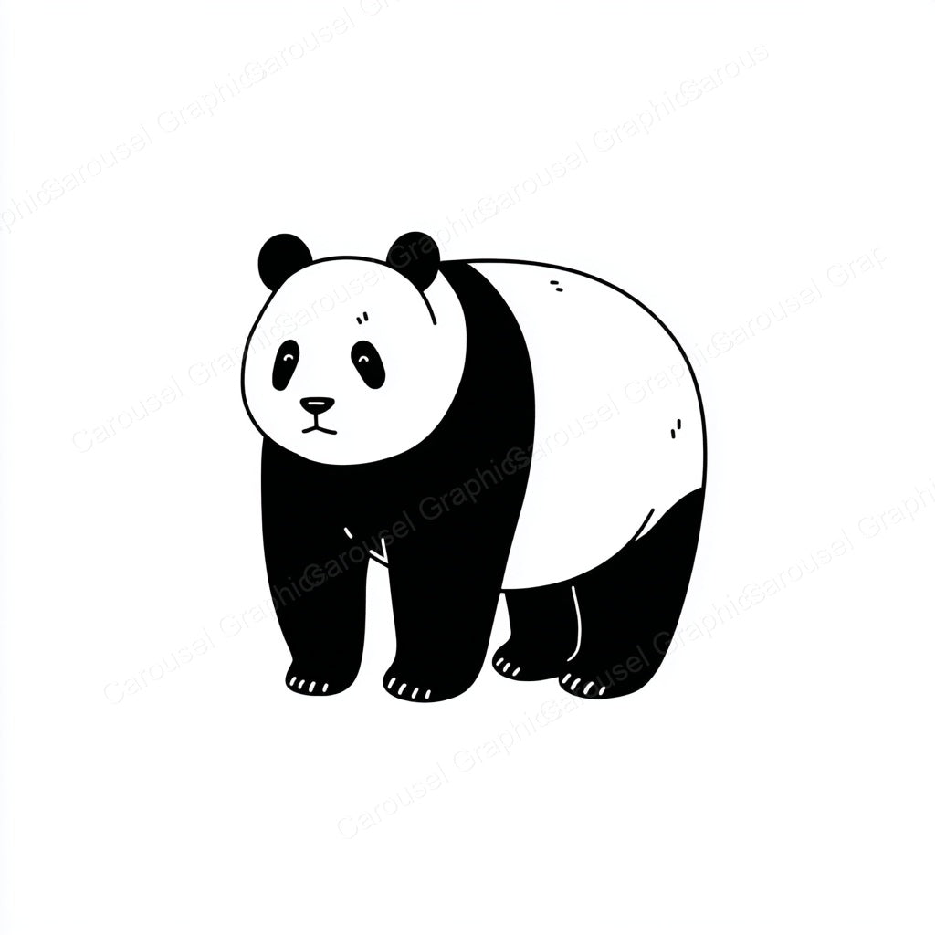 Panda Vector Graphic preview