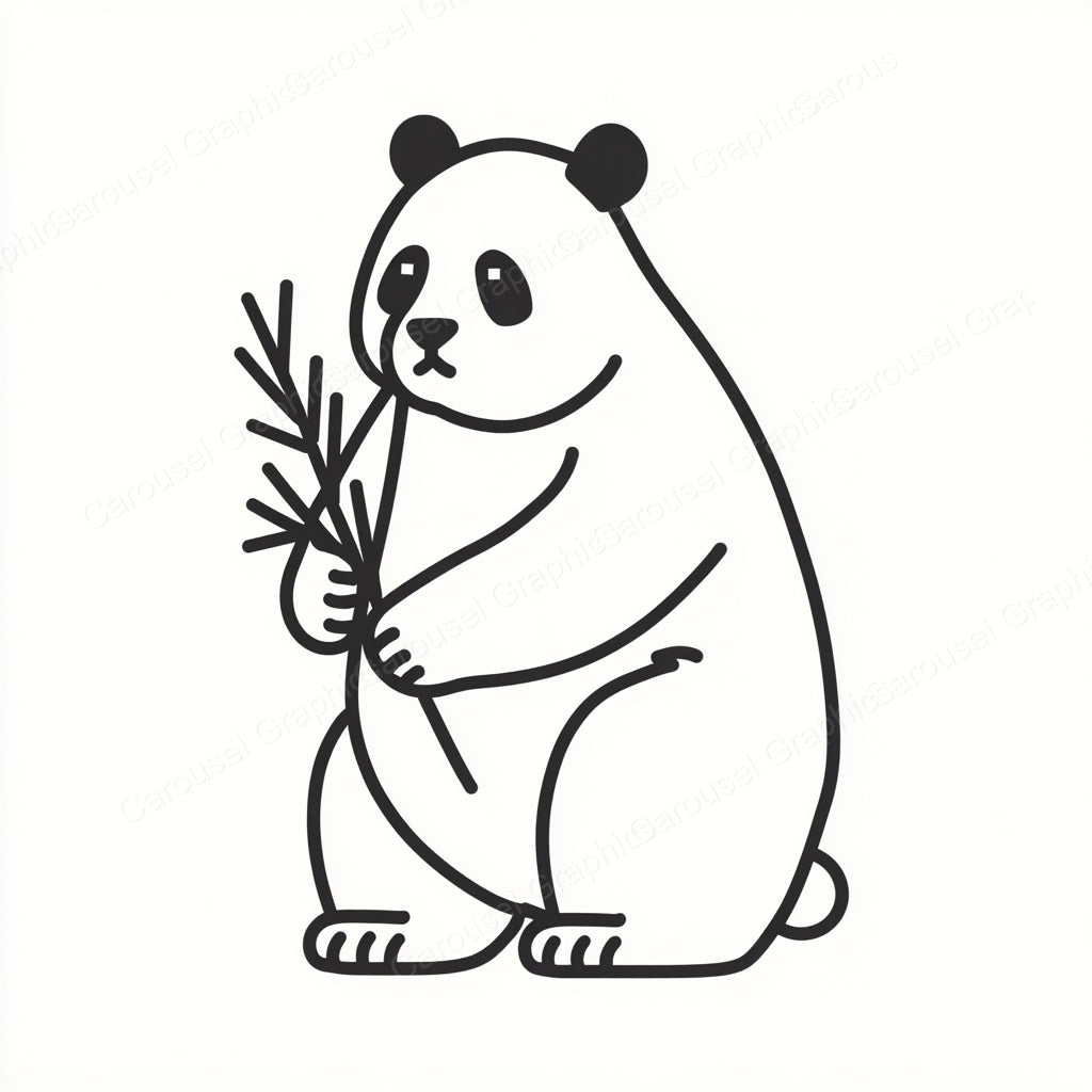 Panda Vector Graphic preview
