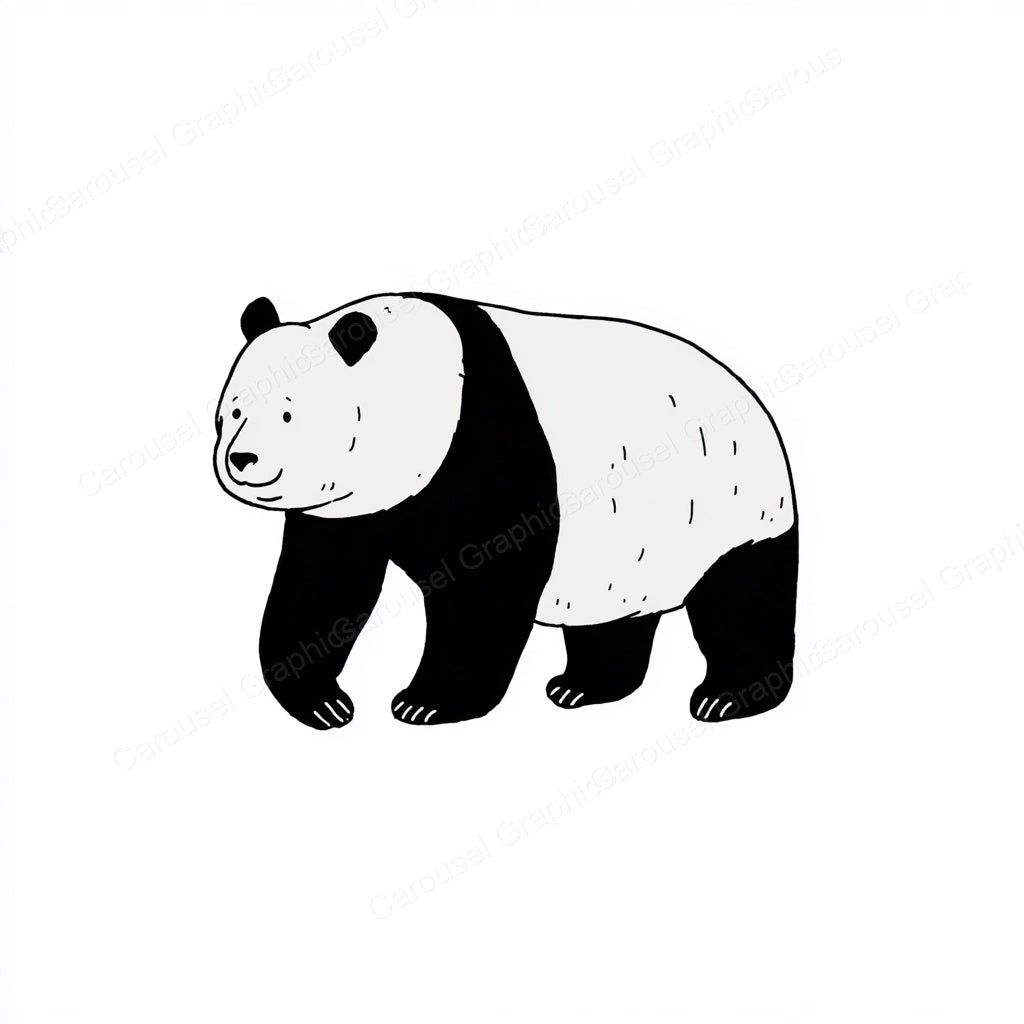 Panda Vector Graphic preview