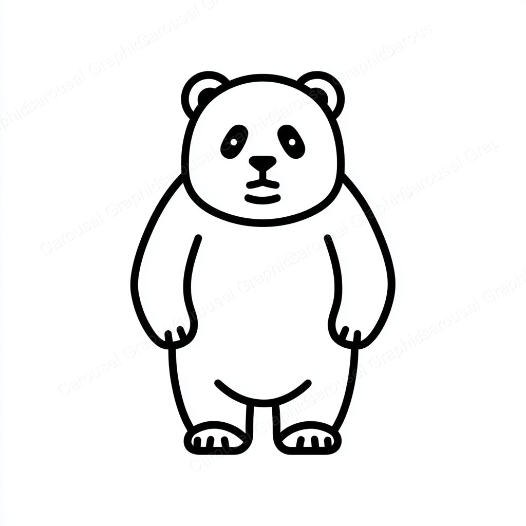 Panda Vector Graphic preview