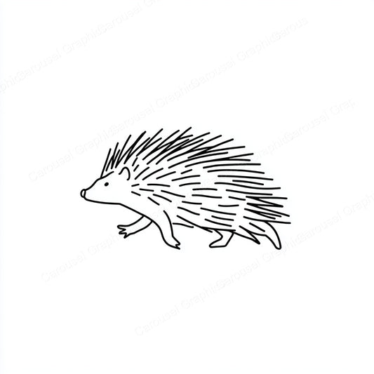 Porcupine Vector Graphic preview