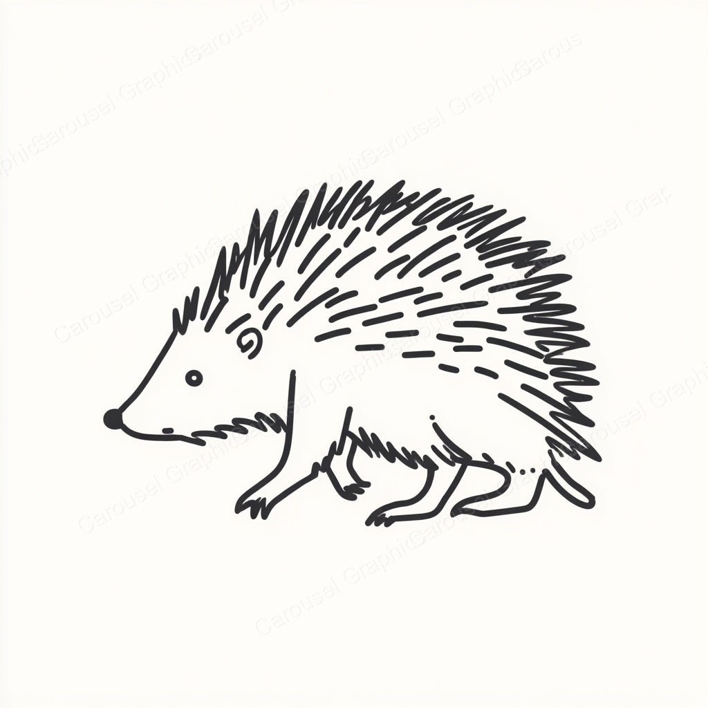 Porcupine Vector Graphic preview