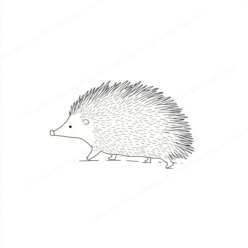Porcupine Vector Graphic preview