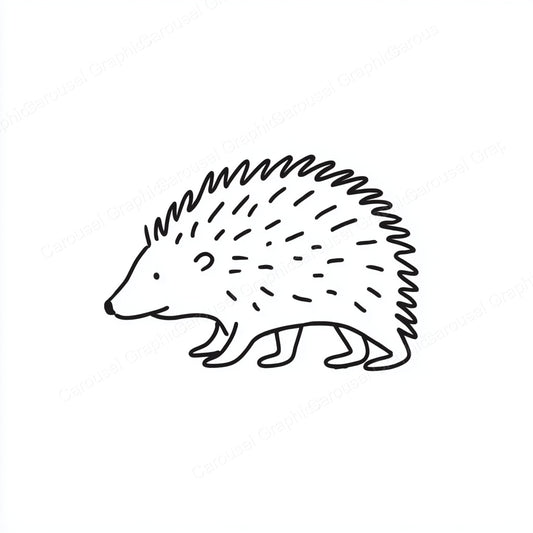 Porcupine Vector Graphic preview