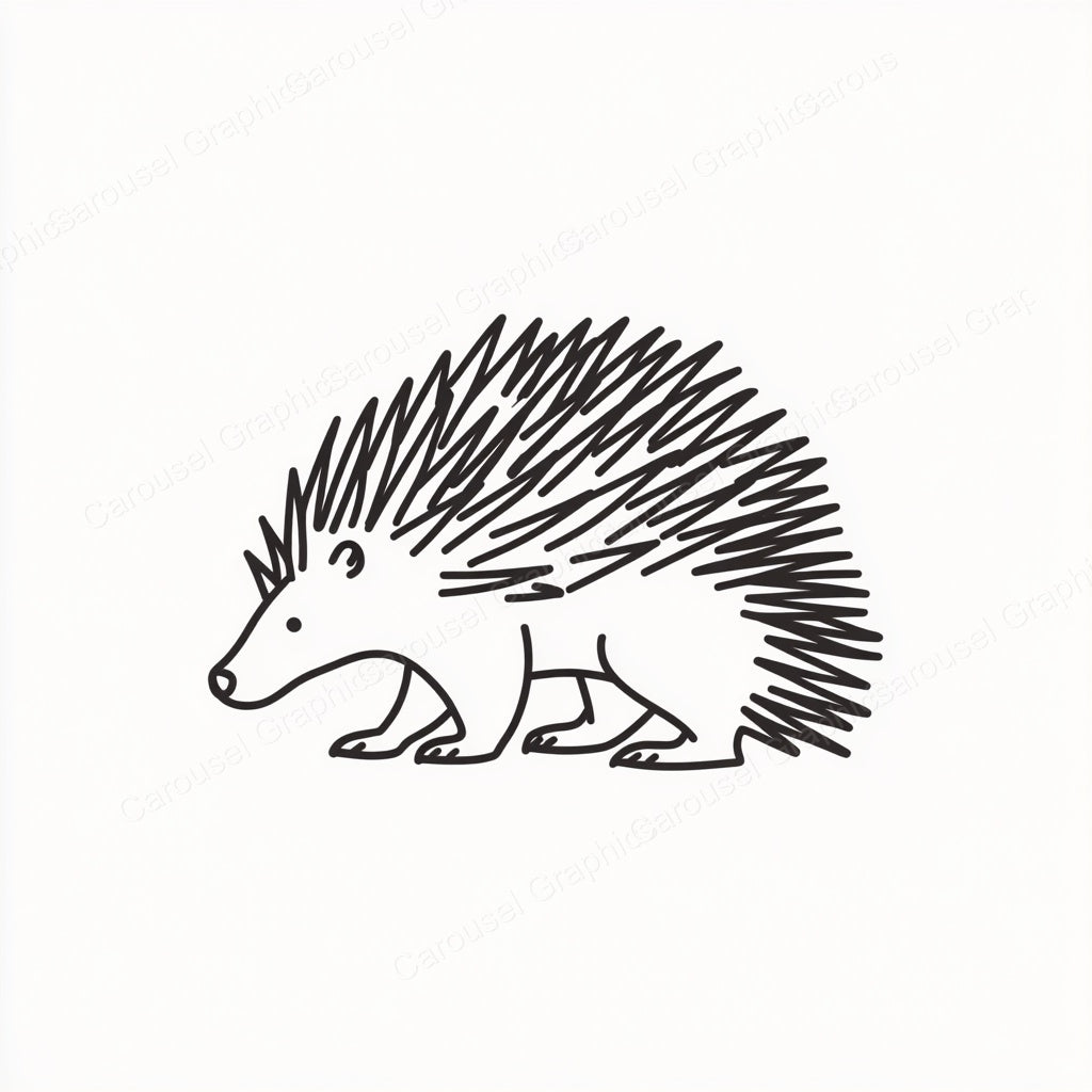 Porcupine Vector Graphic preview