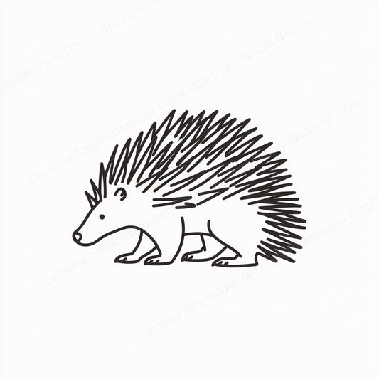 Porcupine Vector Graphic preview