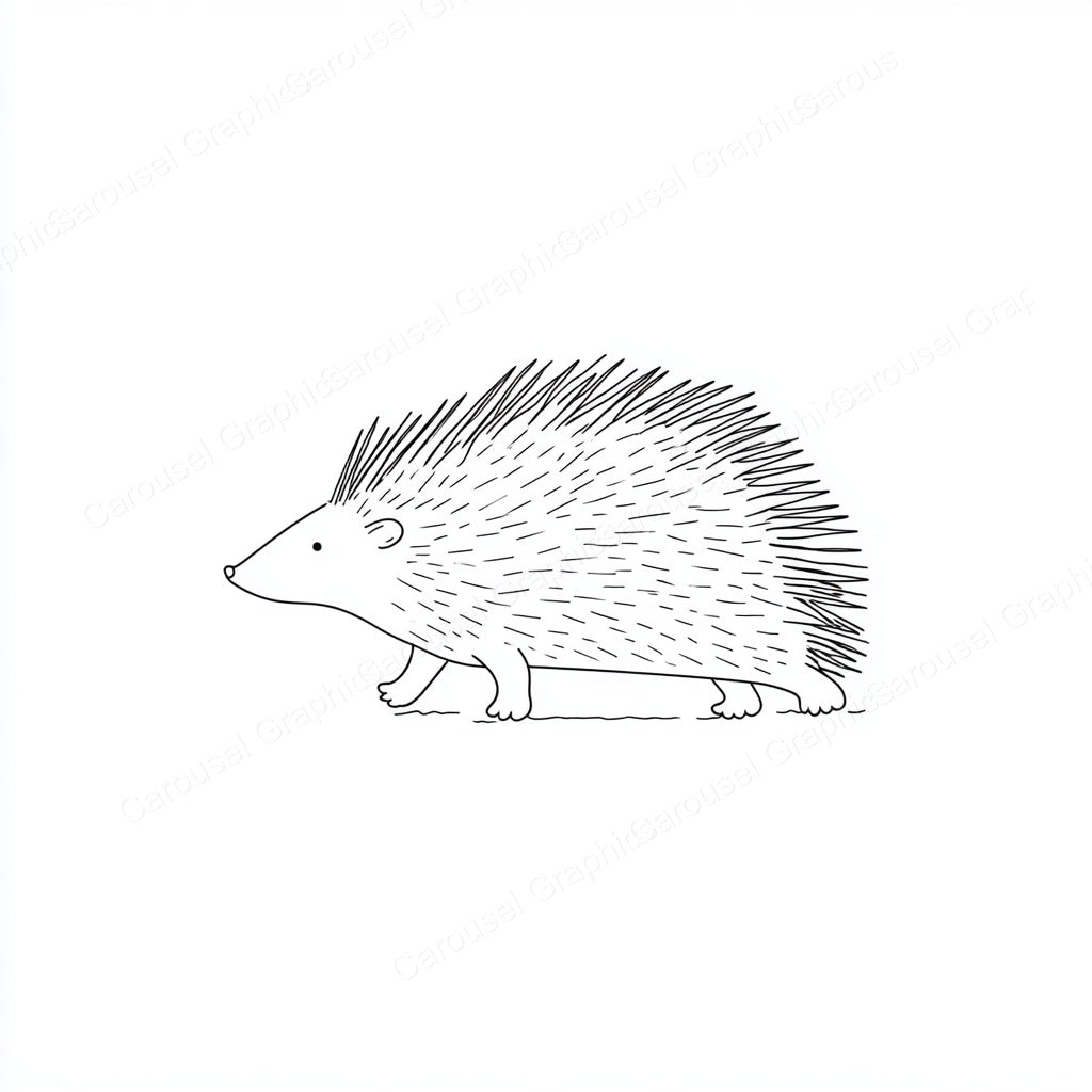 Porcupine Vector Graphic preview