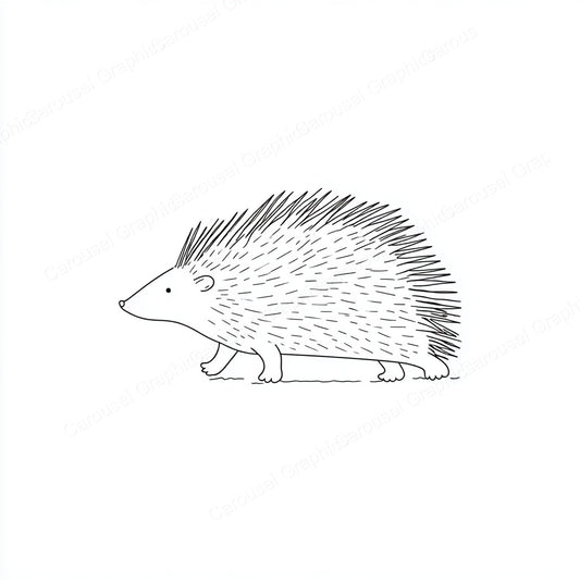 Porcupine Vector Graphic preview
