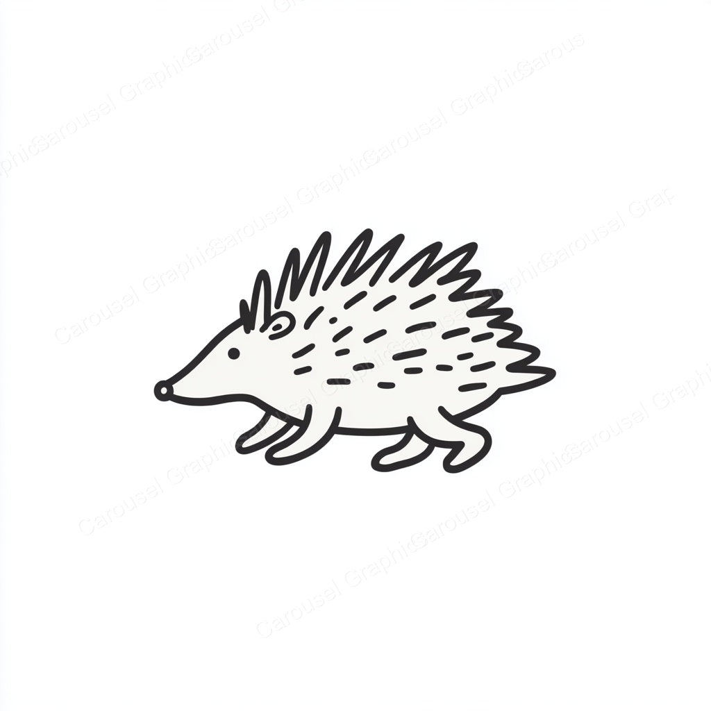 Porcupine Vector Graphic preview