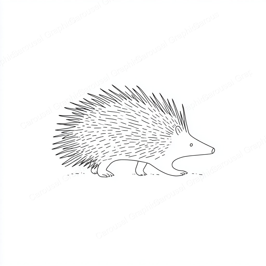 Porcupine Vector Graphic preview