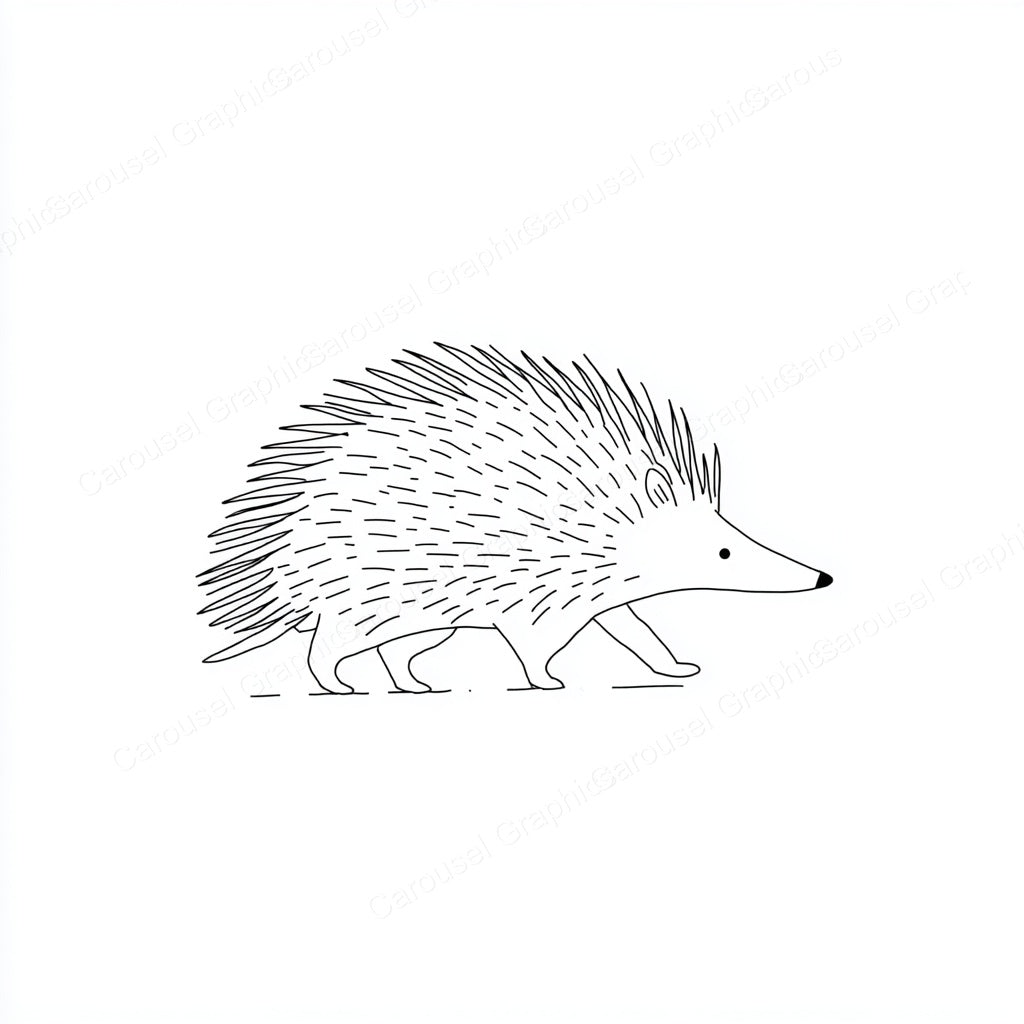 Porcupine Vector Graphic preview