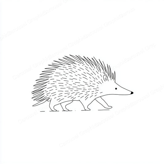 Porcupine Vector Graphic preview