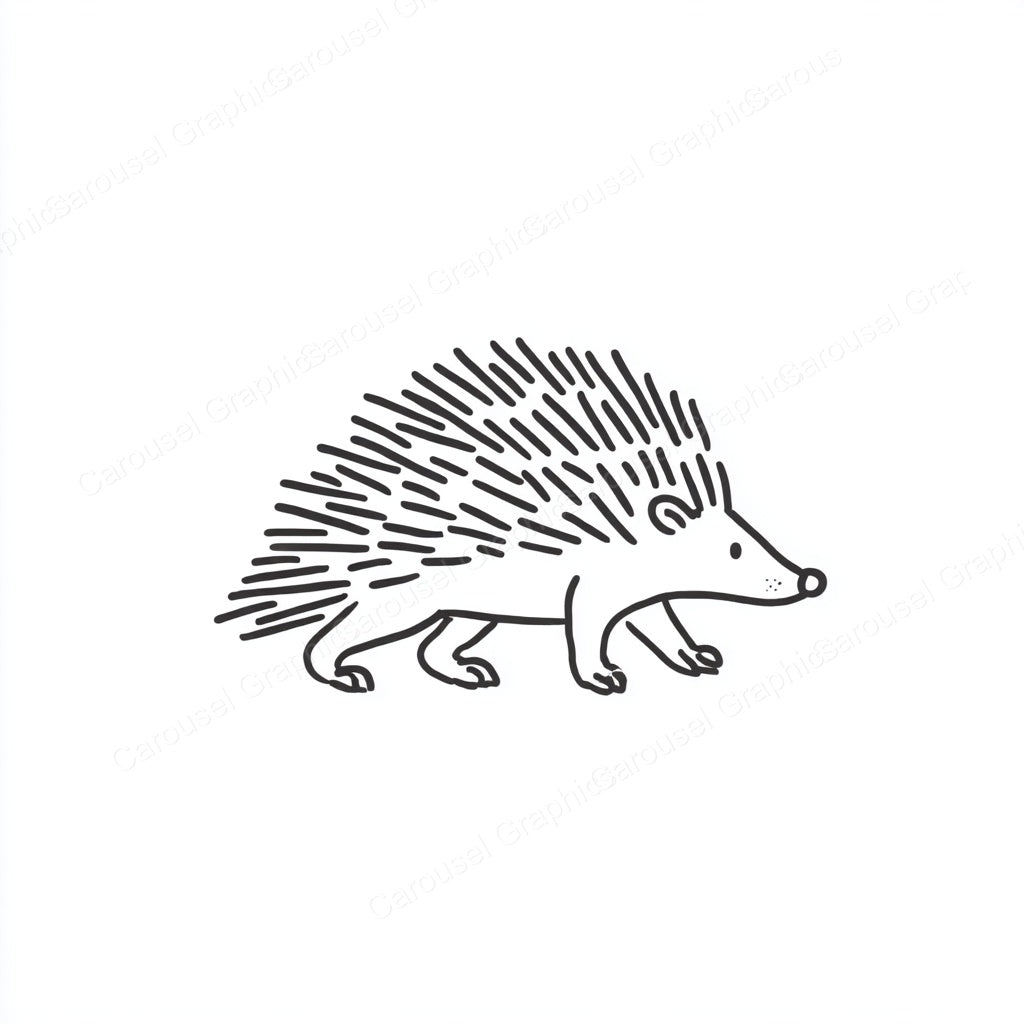 Porcupine Vector Graphic preview