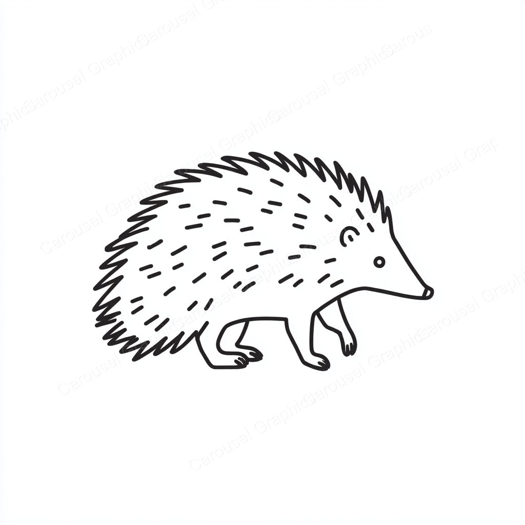 Porcupine Vector Graphic preview