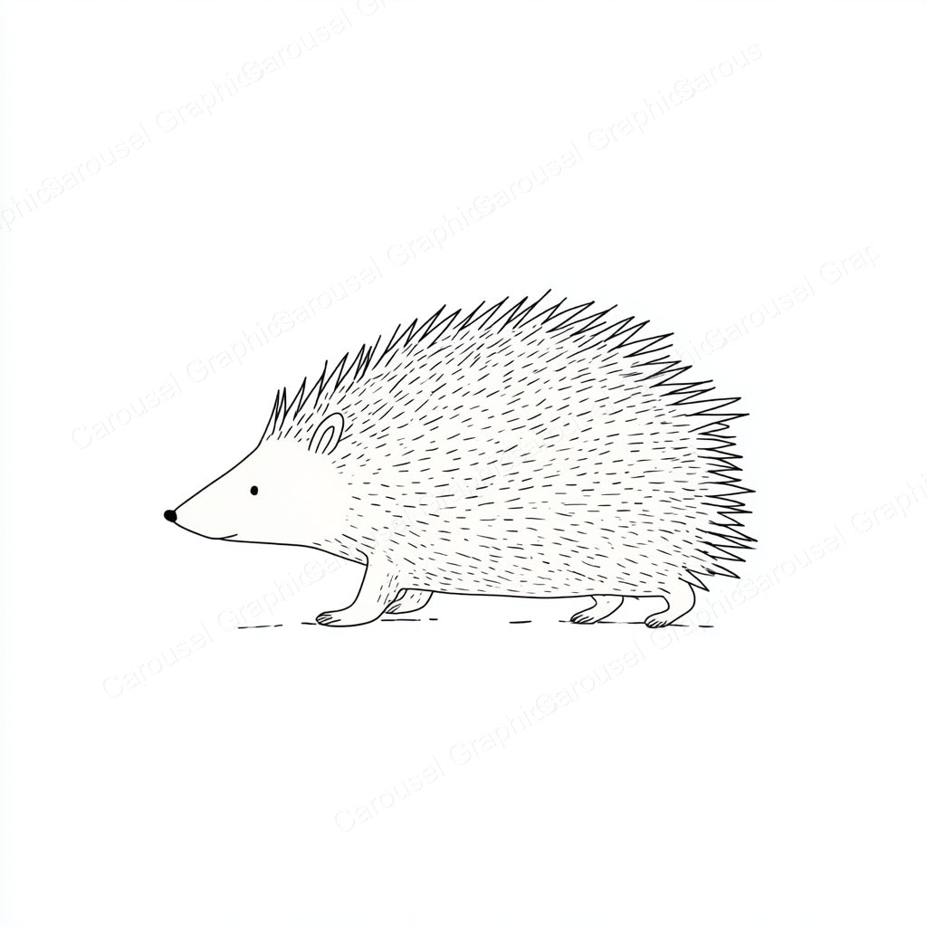 Porcupine Vector Graphic preview