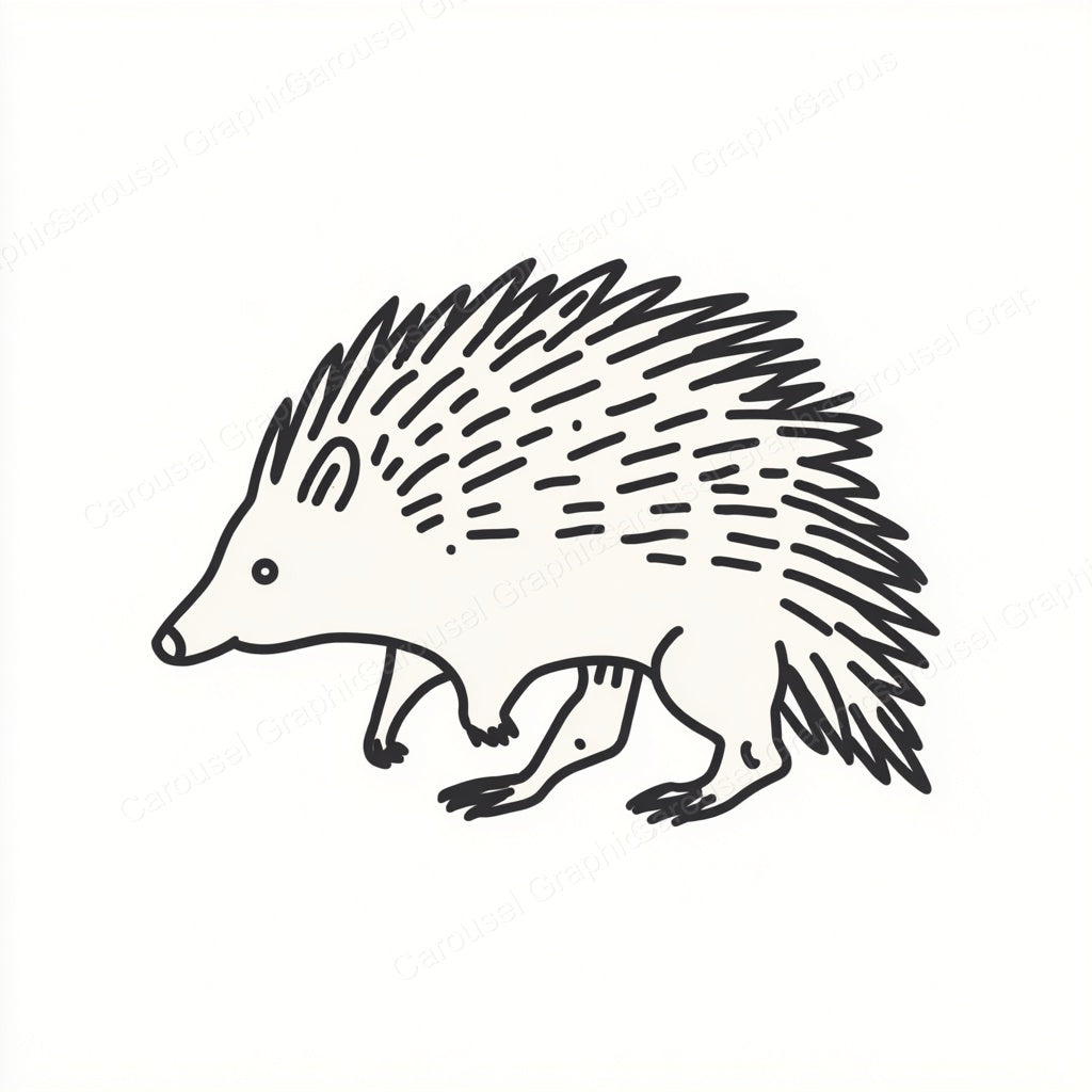 Porcupine Vector Graphic preview