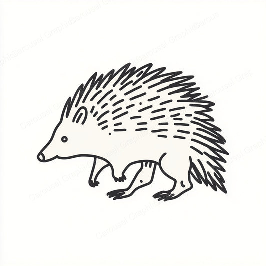 Porcupine Vector Graphic preview