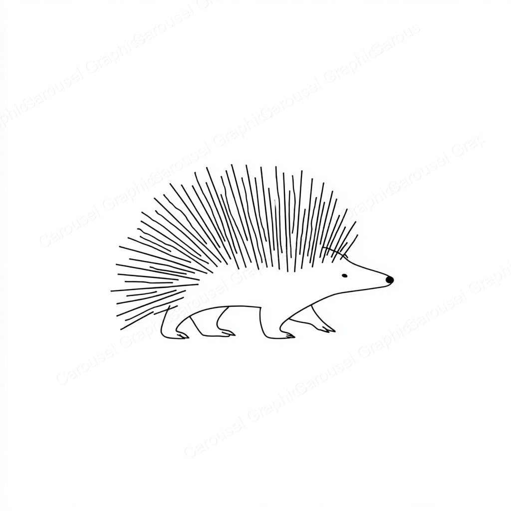 Porcupine Vector Graphic preview