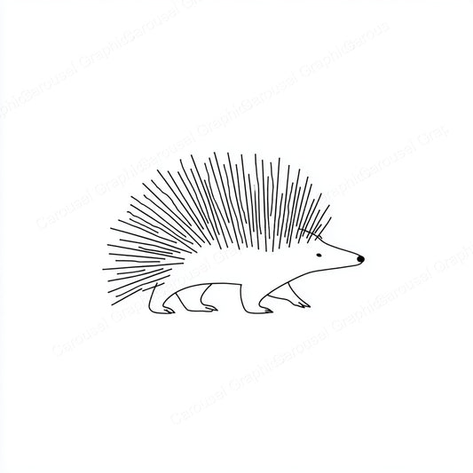Porcupine Vector Graphic preview