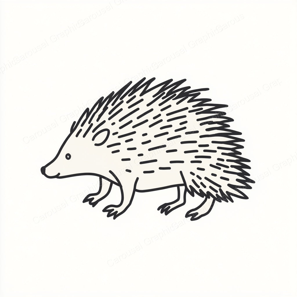 Porcupine Vector Graphic preview