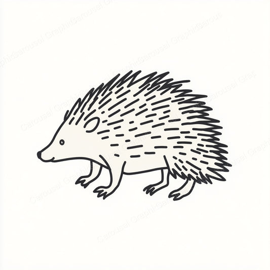 Porcupine Vector Graphic preview
