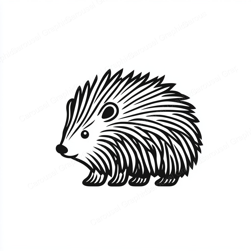 Porcupine Vector Graphic preview