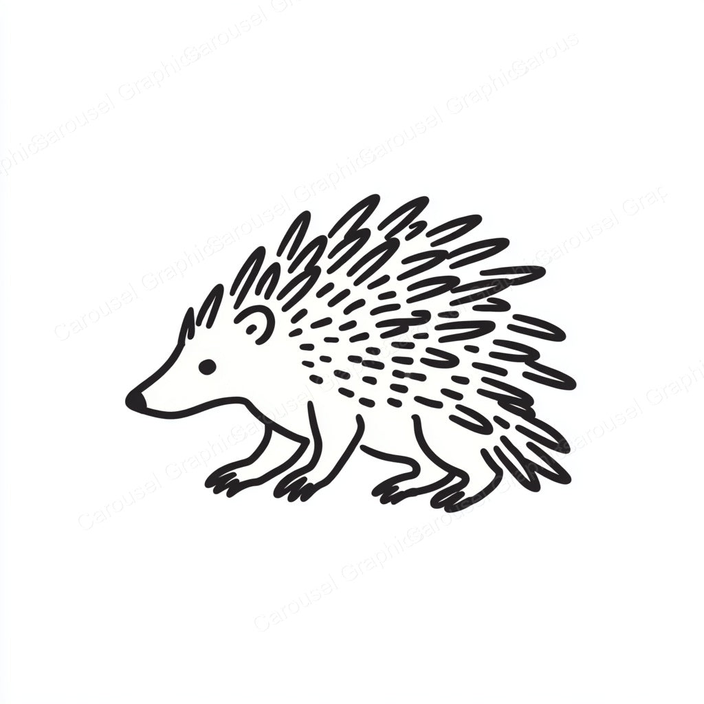 Porcupine Vector Graphic preview