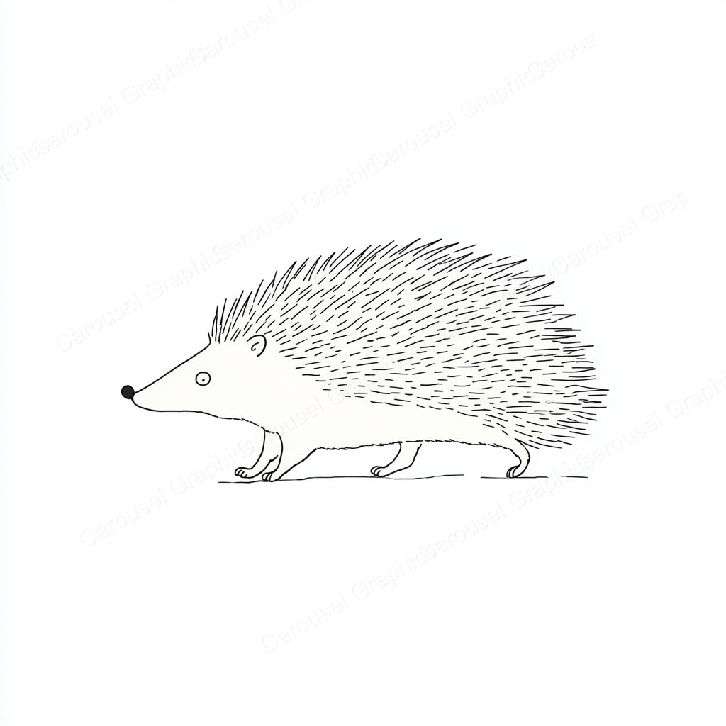 Porcupine Vector Graphic preview