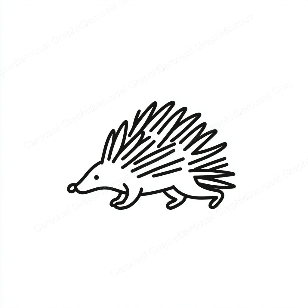 Porcupine Vector Graphic preview
