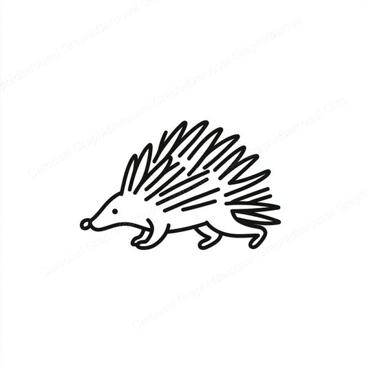 Porcupine Vector Graphic preview