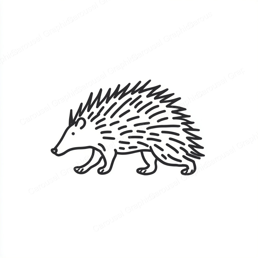 Porcupine Vector Graphic preview
