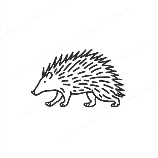 Porcupine Vector Graphic preview
