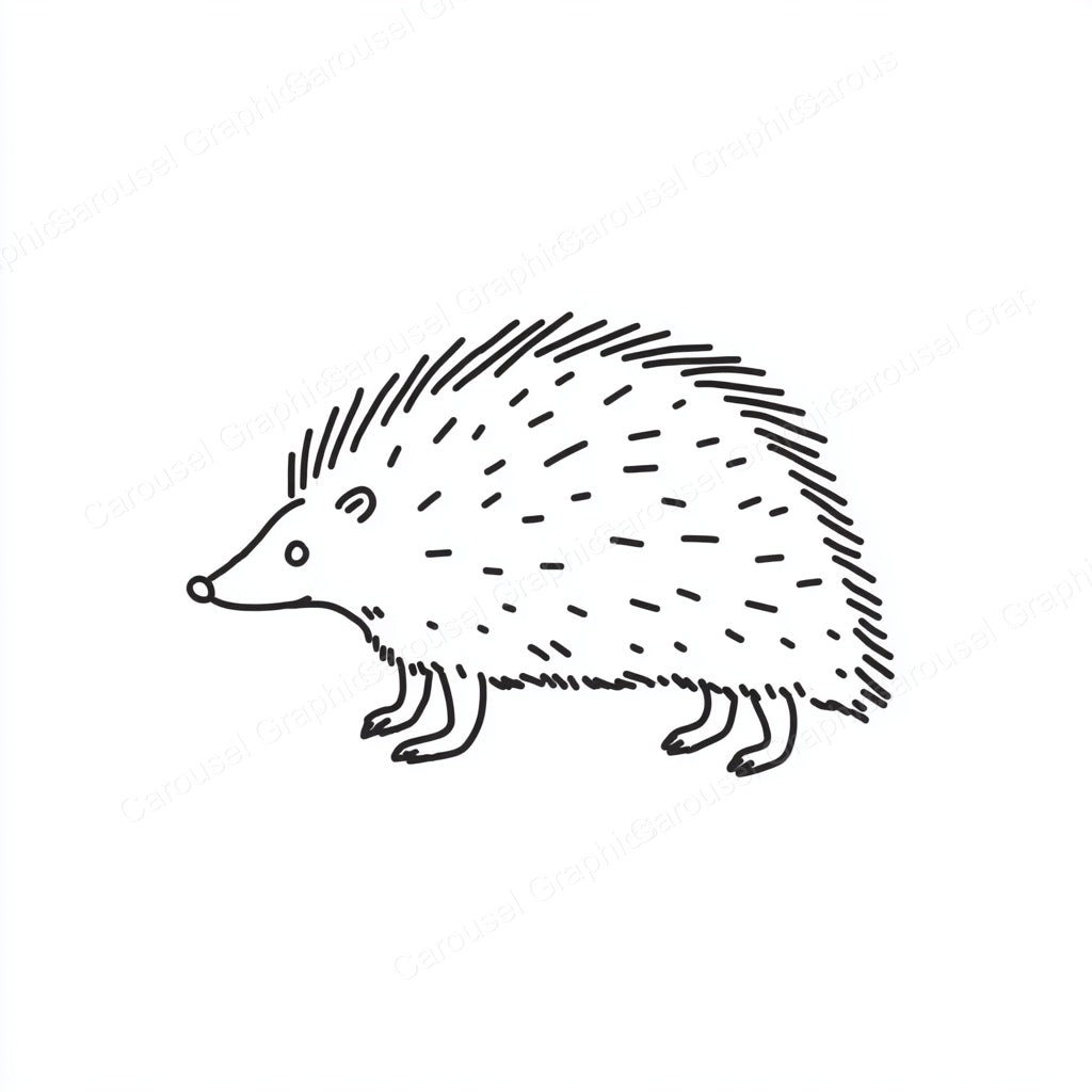 Porcupine Vector Graphic preview