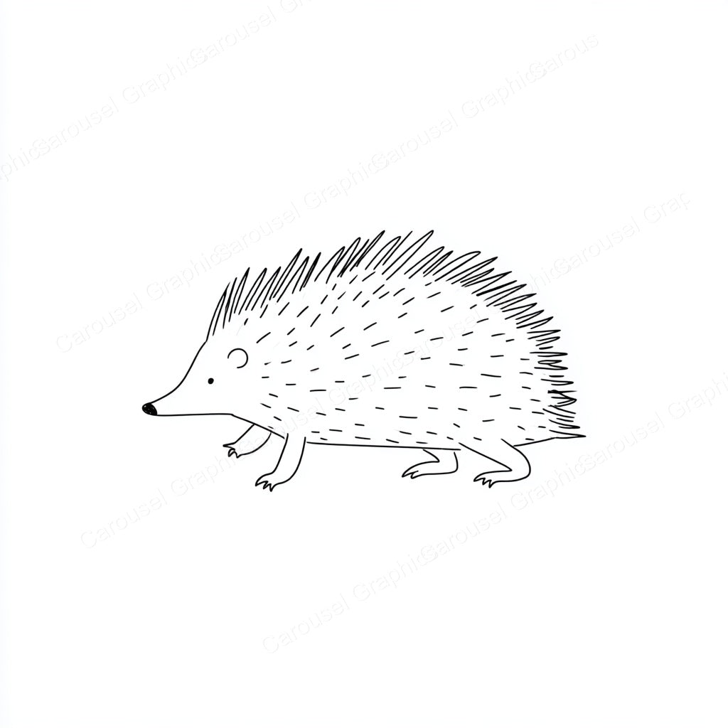 Porcupine Vector Graphic preview
