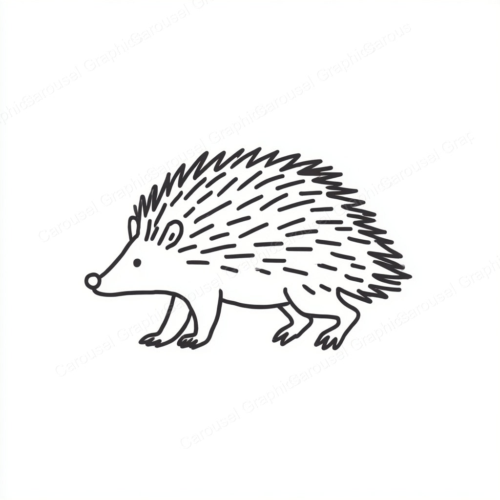 Porcupine Vector Graphic preview