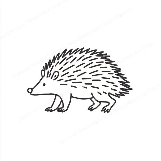 Porcupine Vector Graphic preview