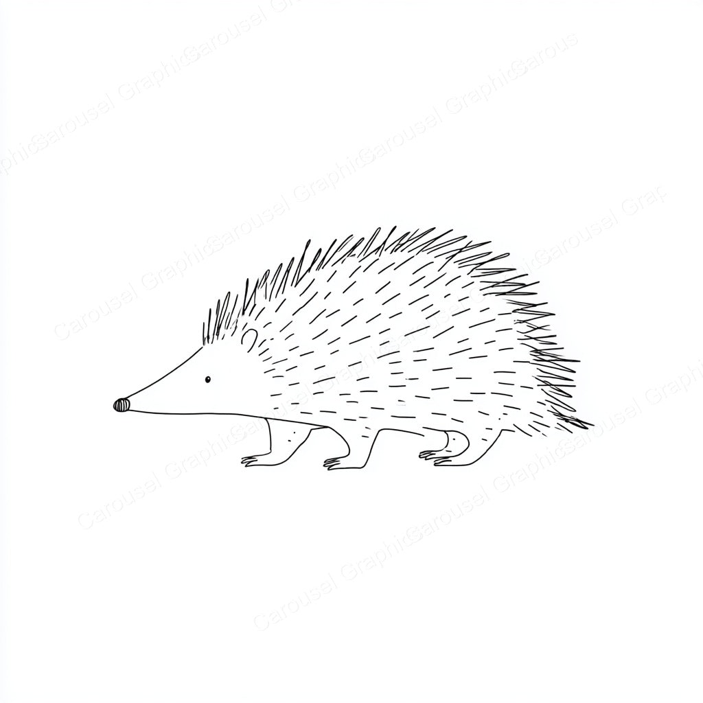Porcupine Vector Graphic preview