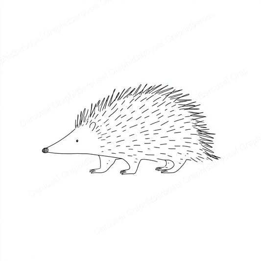 Porcupine Vector Graphic preview