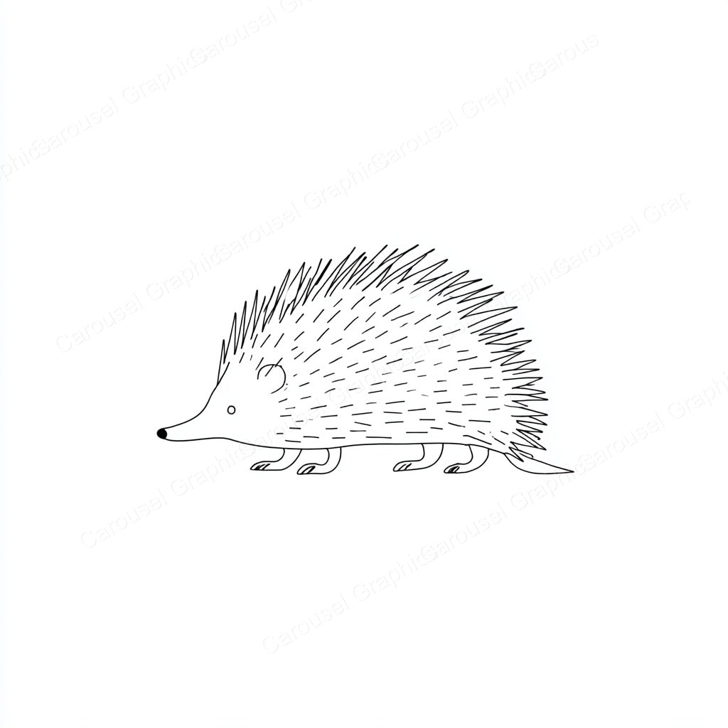 Porcupine Vector Graphic preview
