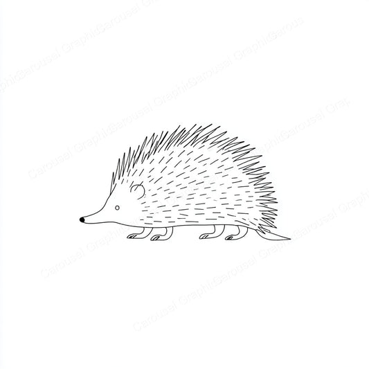Porcupine Vector Graphic preview